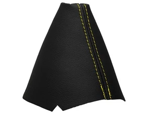 LAND ROVER DISCOVERY (98-04) - Soufflet Levier De Réduction Cuir - Couture Jaune - Picture 1 of 1