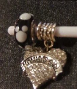 AUTHENTISCHE PANDORA MickeyPERLEAD mit 4EUROPÄISCHEN ""Mama's Girl"" CHARM SET L327 NUR 1! - Bild 1 von 2
