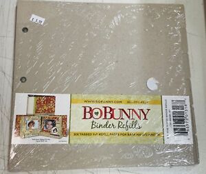BoBunny Binder Refill Scrapbook 9x9 Photographs Crafting NEW