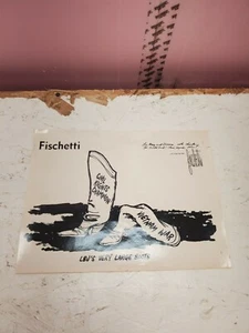 Signierte beschriftete John Fischetti Chicago Daily News politische Karikatur LBJ Vietnam - Bild 1 von 3