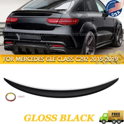 Gloss Black For 2016-19 Mercedes C292 Coupe 2016-19 Rear Spoiler Trunk Wing ABS - Imagem 1 de 4