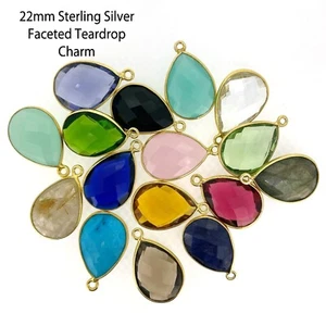 Gemstone Pendant - 13x18mm Faceted Pear Shape (Sold Per 2 Pieces) - Picture 1 of 32