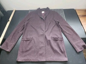 Vintage Weekenders Womens Blazer Made In Canada Maroon Color Size L - Picture 1 of 7