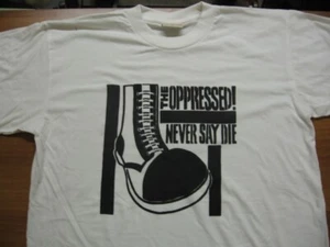 THE OPPRESSED T-SHIRT/skinheads/antifa/sharp/rash/st. pauli/oi!/punk/nabat/gbh - Picture 1 of 2