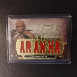 #21/27 Anderson Silva Triple Threads Gear Relic Card 2014 Topps UFC Knockout - Picture 1 of 3