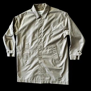 American Eagle Trenchcoat Herren M Relaxed Freizeit Beige Khaki Hellbraun Mac Knopfleiste - Bild 1 von 12