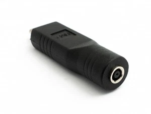 USB 3.1 Adapter Typ C Stecker zu DC 20 V 4,5 x 0,6 mm Buchse Kabel in Schwarz - Afbeelding 1 van 4