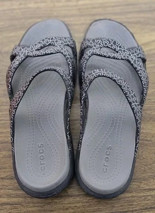 Crocs Disney Mickey Mouse Meleen Twist Slipper Sandalen 7 schwarz grau bequem - Bild 1 von 4