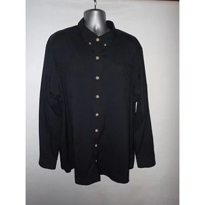 Duluth Untucked Action Standard Fit Long Sleeve Shirt Men's Size 2XLT Black NEW - Picture 1 of 6