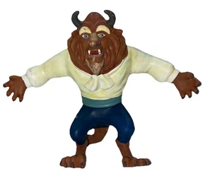 Vintage Beauty and the Beast 5” Rubber Action Figure Disney Just Toys - Picture 1 of 4