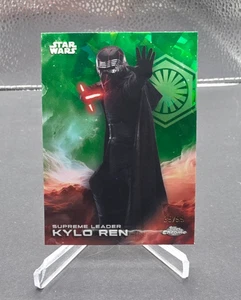 2025 Topps Chrome Star Wars Sapphire Kylo Red Green Refractor 39/99 Card #173 - Picture 1 of 2