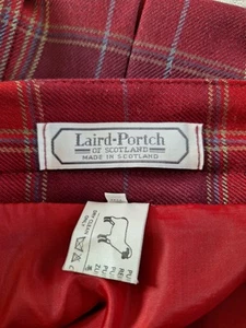 Beautiful Women's Laird Portch Scottish Clan Tartan 100% Wool Kilt Skirt Plaid - Picture 1 of 6