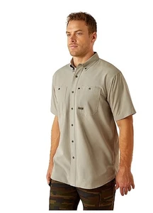 Ariat Rebar Herren Made Tough 360 Airflow Arbeitshemd Large Outdoor Neu - Bild 1 von 11