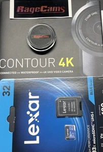 CONTOUR4K CONTOUR HD CAMERA 4K HELMET CAMERA 32gb NO APP AVAILABLE 1Yr Warranty - Picture 1 of 16