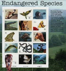 SC# 3105 - Endangered Species  - Mint Never Hinged - Sheet of 15 Stamps - Picture 1 of 1