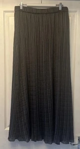 Zara Women's Long Pleated Grey Skirt Size M-L BRAND NEW - Picture 1 of 4