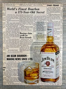 Jim Beam Kentucky Straight Bourbon Whiskey 1968 Vintage Print Ad - Picture 1 of 1