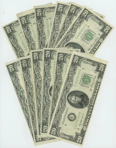 FR #2060C $20 1950A (12) Federal Reserve Notes Philadelphia DC-6274 - Picture 1 of 3