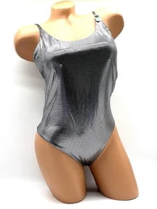 Traje de baño Etam metálico plata brillo talla M body nuevo almohadillas extraíbles - Imagen 1 de 10