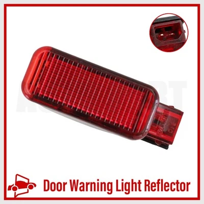 Luz de advertencia de puerta reflector lente roja lámpara de cortesía para 03-08 Audi A4 / Quattro Foto 1 de 4