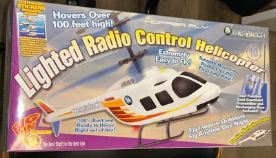 2005 MEGATECH Big Fun Lighted Radio Remote Control Helicopter 100ft SEALED - Image 1 of 4
