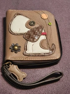 Chala Puppy Dog Purse Wallet Credit Cards Coin Wristlet - Picture 1 of 5