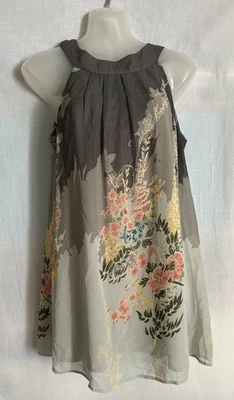 Twentyone Floral Print Chiffon Sleeveless Halter Dress sz.S - Image 1 of 4