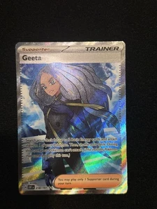 Pokémon TCG Geeta Full Art Holo Karte 218/197 Sv03: Obsidian Flammen - Bild 1 von 10