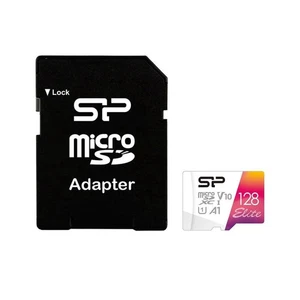 Silicon Power Elite microSDXC 128GB CL10 UHS-1 100MB/sec Colorful Memory Card - Picture 1 of 3