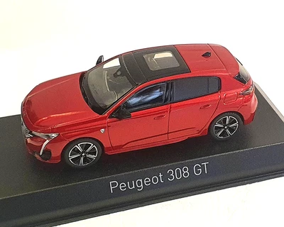 Peugeot 308 GT 2021, Rosso Metallizzato, 1:43 Norev - Immagine 1 di 2