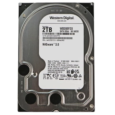 2TB WD Red Plus SATA 6 Gb/s 3,5" HDD WD20EFZX Festplatte intern recertified - Bild 1 von 3