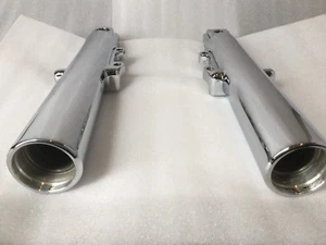 Patas de horquilla deslizantes cromadas Harley Touring Street Glide 2000-2013 FLH FLT directas - Imagen 1 de 7