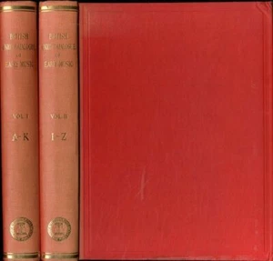 British Union Catalogue of Early Music by Edith Schnapper 2 Vol. Set HC - Imagen 1 de 1