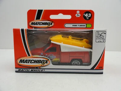 2001 Matchbox #43 Ford F-Series (Red MBFD) in Box - Image 1 of 4