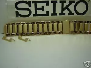 Seiko WatchBand SKK518 Gold Tone Bracelet w/ Push Button Deployment Buckle - Picture 1 of 1