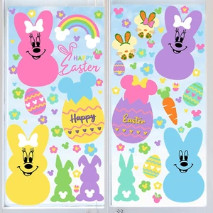 Easter Window Clings,97Pcs Welcome Bunny Easter Window Stickers Cartoon Mouse Ha - Picture 1 of 12