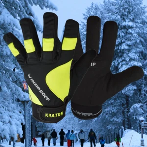 Herren Winter Warm Thermo Touchscreen Handschuhe Winddicht Wasserdicht Vlies gefüttert - Bild 1 von 21