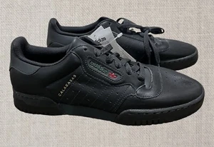 NWT ADIDAS YEEZY POWERPHASE CORE CALABASAS BLACK SNEAKERS MENS SZ 8 - Picture 1 of 7