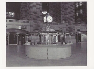 POSTAL Grand Central Terminal Main Concourse Information Booth NYC COMO NUEVO Repro - Imagen 1 de 1