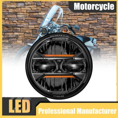 Faro LED alto/bajo para Harley FXDF, FXDL, FXDC, FXDB, FXD35, FXDSE, FXD 5,75" Foto 1 de 4