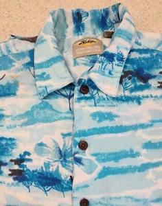 Hobie Shirt Mens Medium Vintage Hawaiian All Over Print Floral - Picture 1 of 9