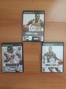 PLAYSTATION NBA 08 , 09 & MADDEN - Picture 1 of 6