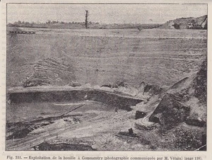 1892 -- AUSBEUTUNG DER KOHLE MIT KOMMENTAR 3J113 - Bild 1 von 1