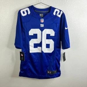 Maglia Nike Barkley 26 NY Giants NFL taglia S blu vestibilità ampia sul campo abbigliamento NFLPA - Foto 1 di 6