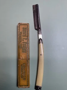 Vintage Henry E. Fragey Manganstahl Solingen Germany Rasiermesser Messer - Bild 1 von 9