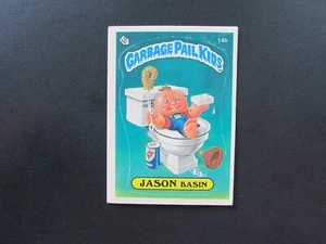 1985 Topps Garbage Pail Kids 1st Series 1 Matte Card #14b Jason Basin *Lower Gra - Bild 1 von 5