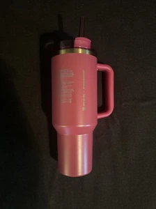Vaso apagador Stanley X Starbucks Holiday Berry rosa brillo 2024 40 oz - Imagen 1 de 4