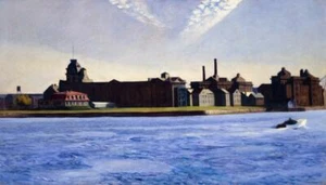 Blackwell’s Island Hopper New York City Skyline Print Urban Landscape Wall Art - Picture 1 of 1