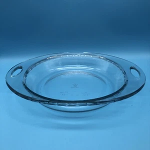 ANCHOR HOCKING Casseruola da Forno Piatto 9 Pollici 2 Qt Vetro Trasparente VINTAGE - Foto 1 di 4