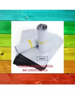buste da imballaggio spedizioni 100 pezzi plastica resistenti impermeabili 32x45 - Foto 1 di 3